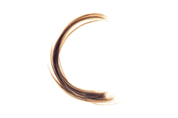 Cartas feitas de cabelo de mulher — Fotografia de Stock