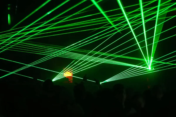 Green lasers — Stock Photo, Image