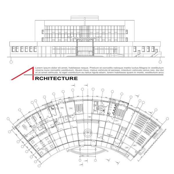 Template Architectural Design Elements Your Business Site Royalty Free Stock Illustrations