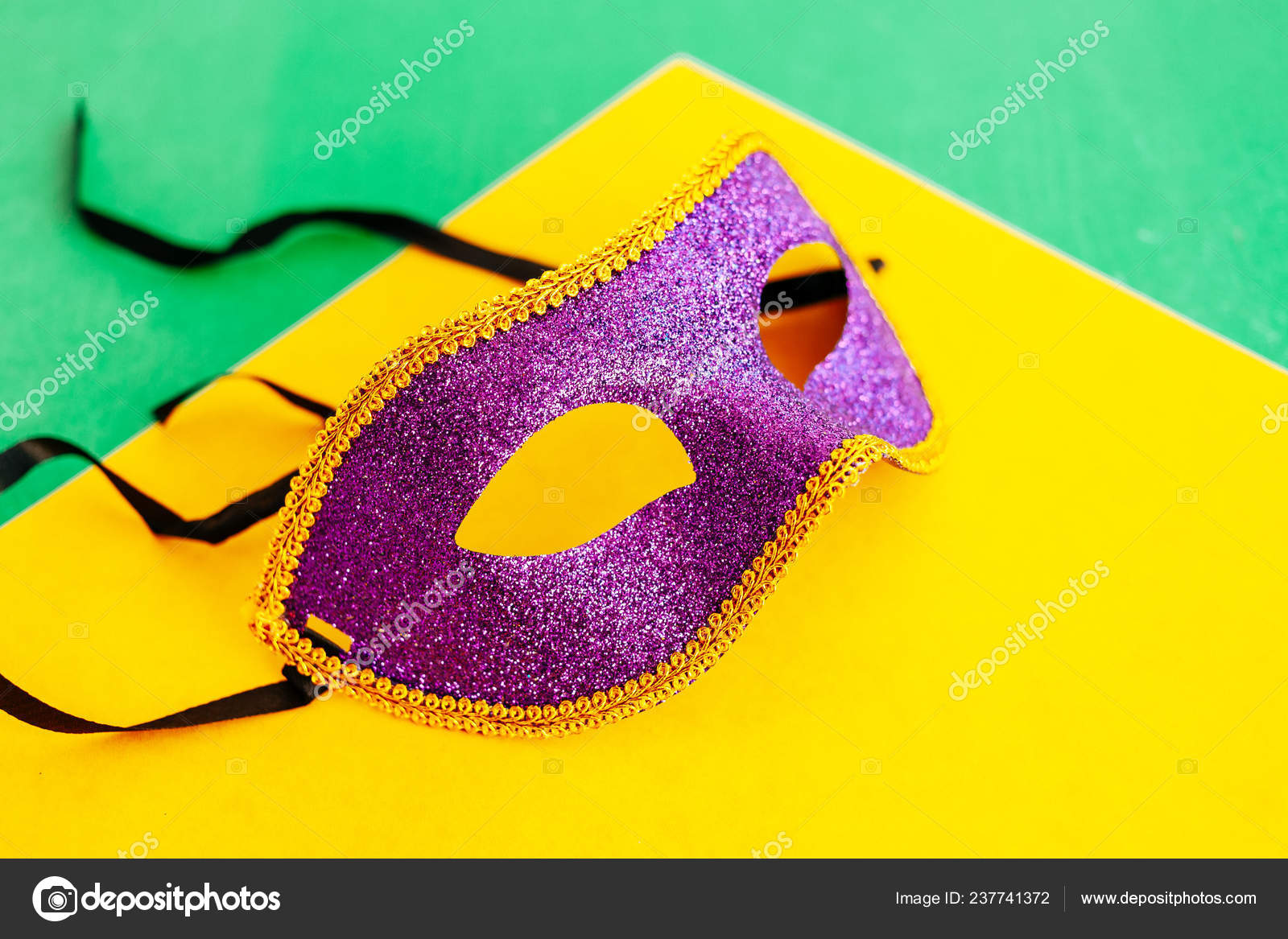 Brazilian Carnival Concept Carnival Props Color Background Stock Photo
