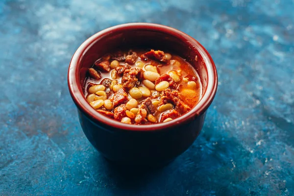 Brazilian cuisine. Favada - Fava Bean Beef Stew