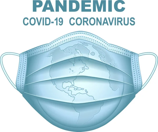 Isolerad Vektorikon Det Medicinska Temat För Coronaviruspandemin Stockvektor