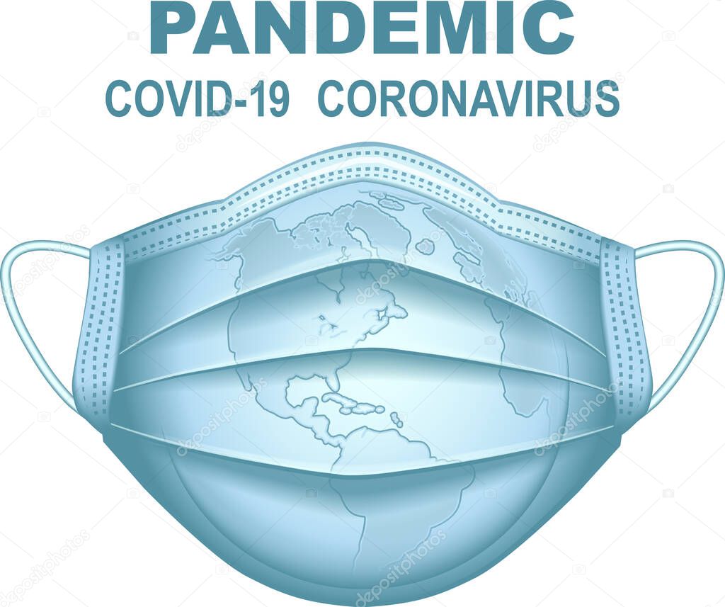 Isolated vector icon on the medical theme of the coronavirus pandemic