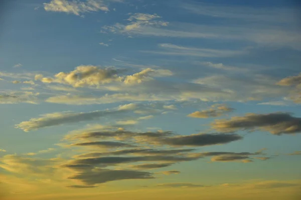 Sunset Beautiful Blue Sky Atmospheric Background — Stock Photo, Image