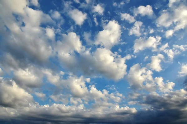 Beautiful Blue Sky Clouds Closeup Storm Approaching — Stock Photo, Image