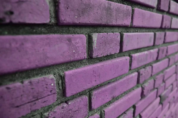 Fioletowy Ceglany Mur Oryginalny Wzór Tła — Zdjęcie stockowe