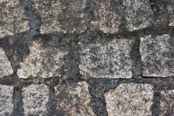 Calçada Para Peões Partir Placas Carrinho Forma Irregular Feitas Pedra — Fotografia de Stock