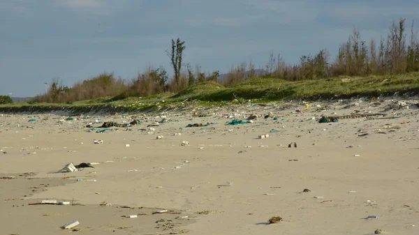 Śmieci Morzu Wpływających Życie Morskie Environmental Problem Koncepcja Światowy Dzień — Zdjęcie stockowe