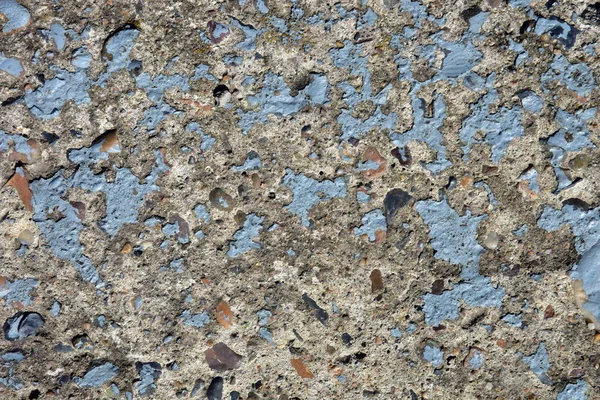Голубая Краска Неровной Бетонной Поверхности Оригинальный Дизайн — стоковое фото