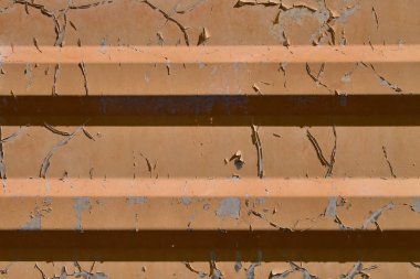 Arka plan turuncu profil sayfası. boya düşüyor. kalitesiz antikorozif kaplama