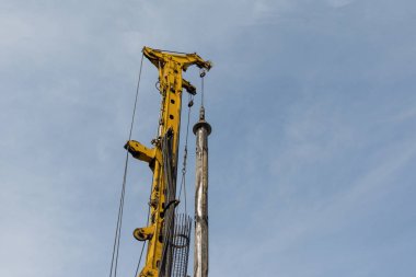 Beton delme makinesi. Hidrolik sondaj makinesi şantiye Fore Kazık için sıkıcı delik olduğunu. 