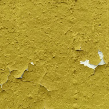 açık renkli sarı eski kaba beton yüzeyinde soyulması boya