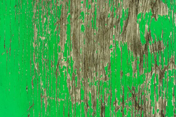 Sfondo Verde Vernice Peeling Vecchio Pavimento Legno — Foto Stock