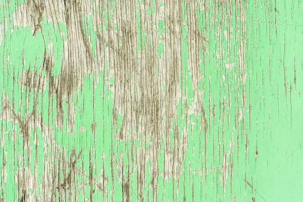 Зелений Світло Кольоровий Фон Лущення Фарби Старій Дерев Яній Підлозі — стокове фото