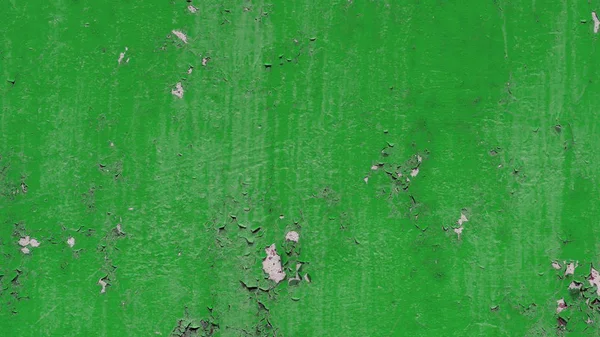 Eski Kaba Beton Yüzeyinde Soyulması Boya Açık Renkli Yeşil — Stok fotoğraf