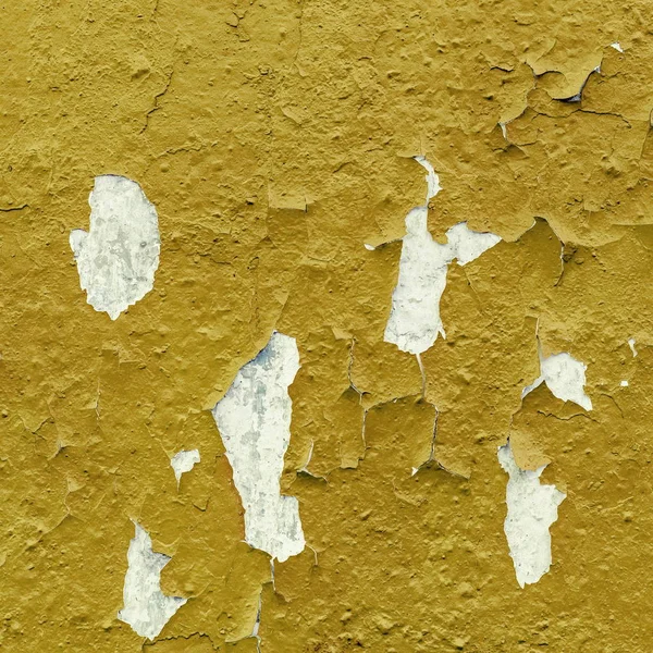 açık renkli sarı eski kaba beton yüzeyinde soyulması boya