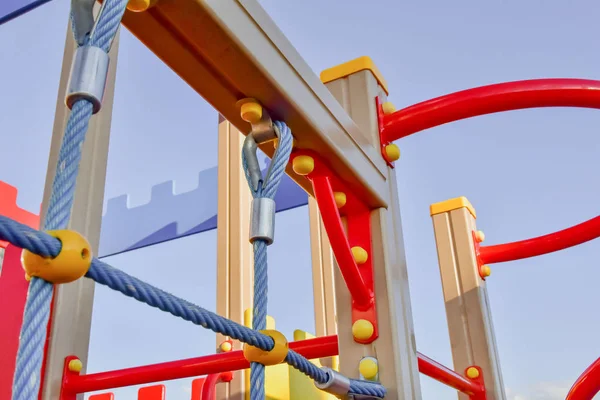 Fragment Equipment Playground Equipment Fun Sports Children — Stock Photo, Image