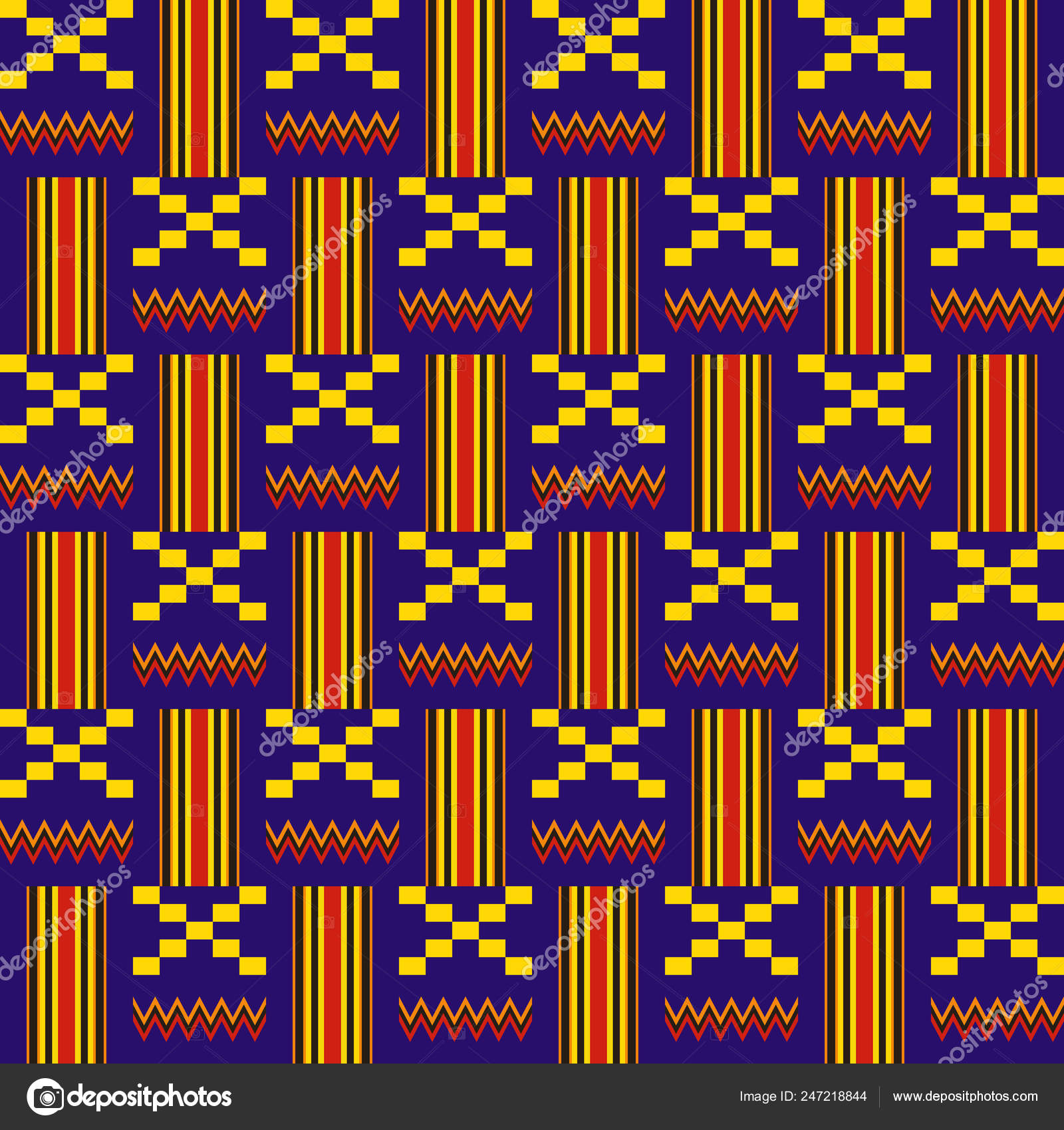 African Kente Cloth 