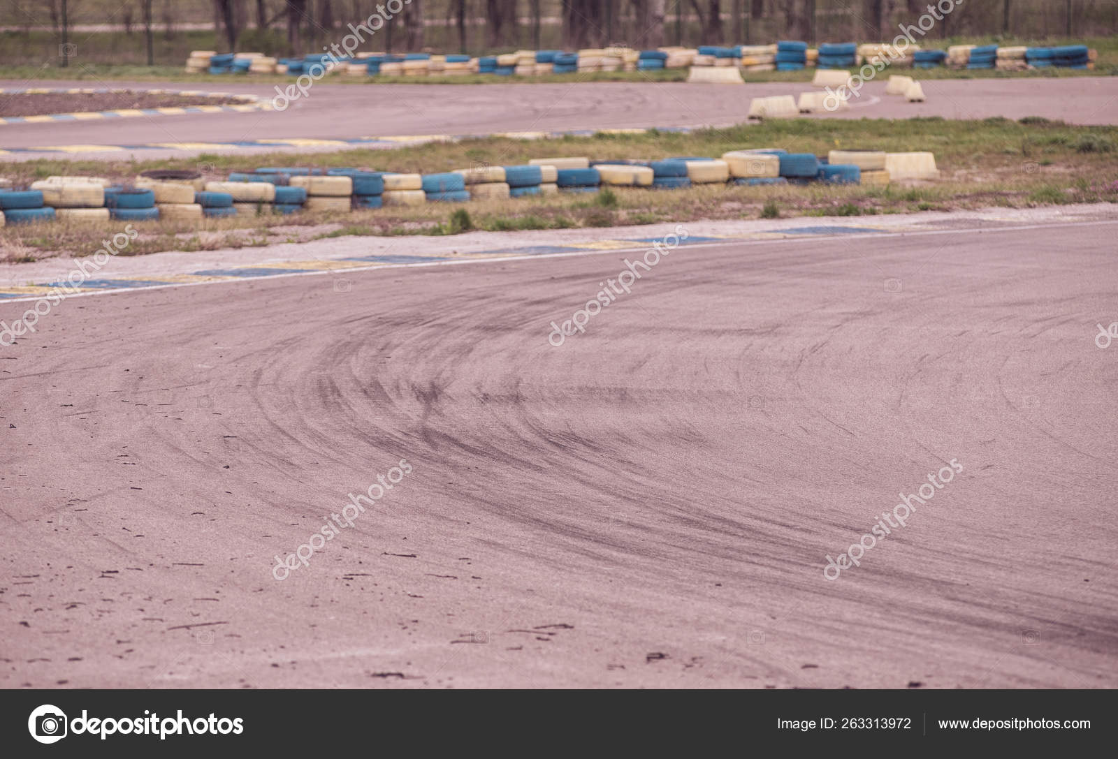 Go Kart Racing Track Stock Photo C Vladee 263313972