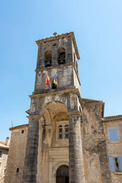 Frankreich Labeaume Ardeche Die Kirche Saint Pierre Mittelalterlichen Dorf — Stockfoto