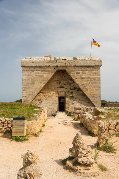 Antigua Torre Defensa Punta Amer Época Guerra Civil Española Construida —  Fotos de Stock