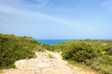 Island Mallorca punta de Amer Kayalık kıyıları