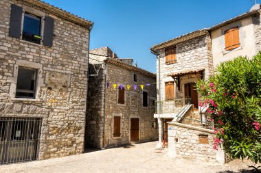Ardeche'deki orta çağ köyü Ruoms