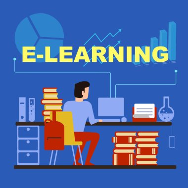 Öğrenci Internet üzerinden uzaktan eğitim