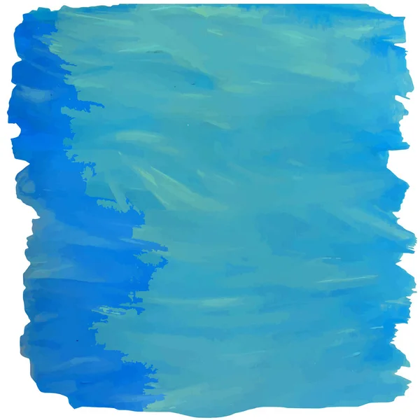 Синее Пятно Окрашенное Масляной Краской Изолированное Белом Фоне — стоковый вектор