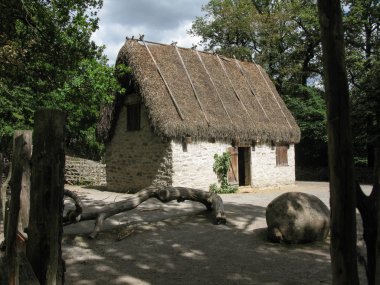 Tarihi Skansen Müzesi Stokholm, İsveç'te bina. 5 Haziran 2018.