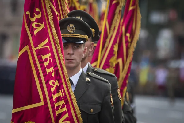 Rehearsal Military Parade Occasion Independence Ukraine Central Kiev Ukraine August — Stock Photo, Image