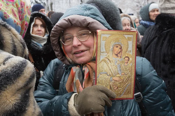 Православні Священиків Вірних Збираються Мітингу Проти Верховної Ради Законопроект Києві — стокове фото