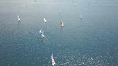  Regatta Fiumanka 2018, havadan görünümü, Rijeka, Hırvatistan
