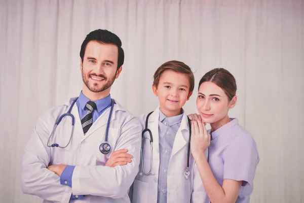 Conceitos Médicos Médicos Enfermeiros Estão Confiantes Seu Trabalho Médico Enfermeiro — Fotografia de Stock
