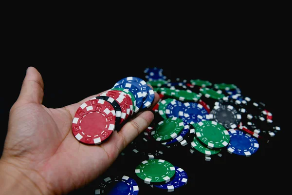Gambling Koncept Affärsmän Spelar Casinot Betting Chansning För Investerare Affärsmän — Stockfoto
