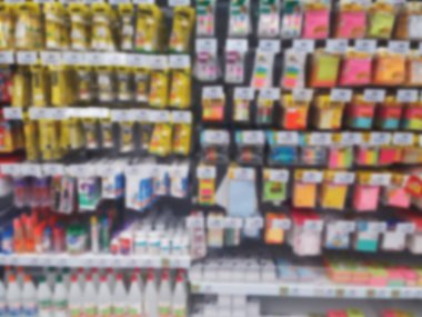 bulanık fotoğraf, bulanık resim, büyük mağazalar var birçok ürün, arka plan