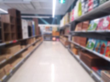 bulanık fotoğraf, bulanık resim, büyük mağazalar var birçok ürün, arka plan