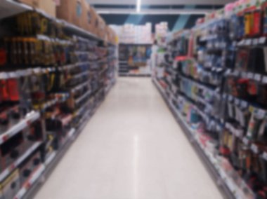 bulanık fotoğraf, bulanık resim, büyük mağazalar var birçok ürün, arka plan