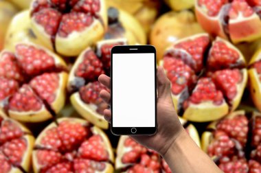 Bulanık bir görüntü olarak elini arka planda.