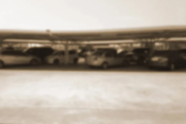 Blurred Photo Blurry Image Cars Parking Lot Background — Stock Photo, Image