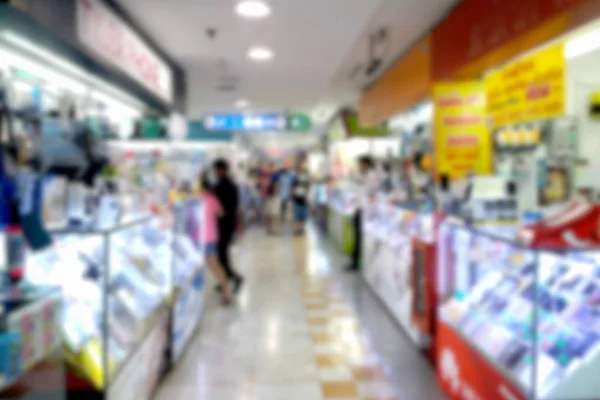 Bulanık Fotoğraf Bulanık Görüntü Insanlar Alışveriş Merkezinde Arka Plan Alışveriş — Stok fotoğraf