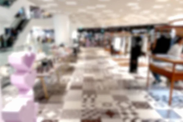 Blurred Photo Blurry Image People Shopping Department Store Background — Stock Photo, Image