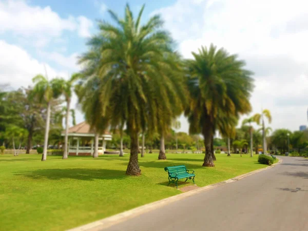 Bulanık Görüntü Parkta Bir Atmosfer — Stok fotoğraf