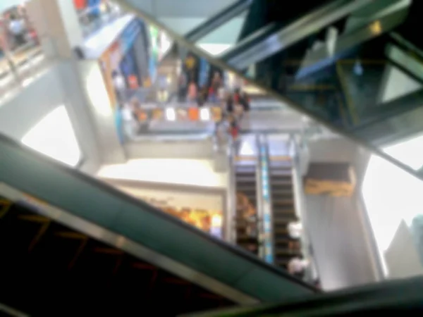 Blurred Photo Blurry Image Escalator Department Store Background — Stock Photo, Image