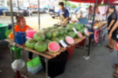 Bulanık fotoğraf, bulanık görüntü, meyve ve sebze, arka plan satan satıcıları