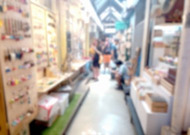 Bulanık fotoğraf, bulanık görüntü, hediye dükkanı, arka plan