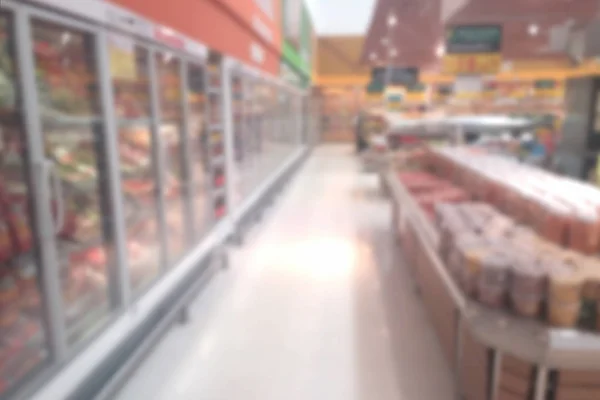 Foto Sfocata Immagine Sfocata Reparto Cibo Supermercato Sfondo — Foto Stock