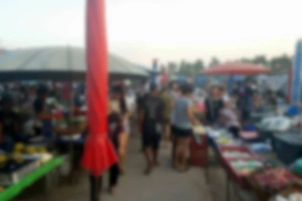 Blurred Photo Blurry Image Vendors Selling Fruits Vegetables Background — Stock Photo, Image