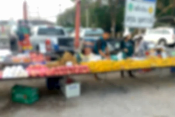 Foto Borrosa Imagen Borrosa Los Vendedores Que Venden Frutas Verduras —  Fotos de Stock