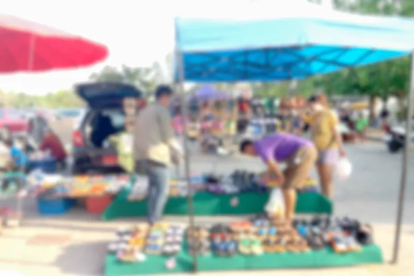 Blurred Photo Blurry Image Flea Market Background — Stock Photo, Image